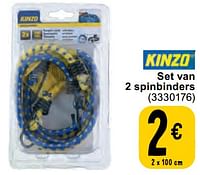 Promoties Set van 2 spinbinders - Kinzo - Geldig van 11/06/2024 tot 24/06/2024 bij Cora