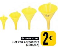 Promoties Set van 4 trechters - Dunlop - Geldig van 11/06/2024 tot 24/06/2024 bij Cora