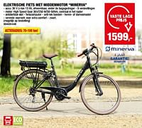 Promoties Elektrische fiets met middenmotor minerva - Minerva - Geldig van 12/06/2024 tot 23/06/2024 bij Hubo