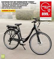 Promoties Elektrische fiets met voorwielmotor evobike - Evobike - Geldig van 12/06/2024 tot 23/06/2024 bij Hubo