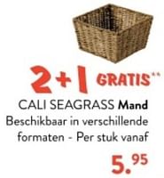 Promoties Cali seagrass mand - Huismerk - Casa - Geldig van 10/06/2024 tot 30/06/2024 bij Casa