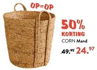 Promoties Corn mand - Huismerk - Casa - Geldig van 10/06/2024 tot 30/06/2024 bij Casa