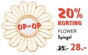 Promoties Flower spiegel - Huismerk - Casa - Geldig van 10/06/2024 tot 30/06/2024 bij Casa