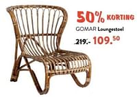 Promoties Gomar loungestoel - Huismerk - Casa - Geldig van 10/06/2024 tot 30/06/2024 bij Casa