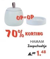 Promoties Hamam zeepschaaltje - Huismerk - Casa - Geldig van 10/06/2024 tot 30/06/2024 bij Casa