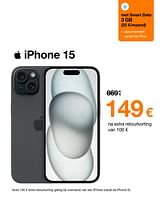Promoties Apple iphone 15 - Apple - Geldig van 04/06/2024 tot 30/06/2024 bij Orange