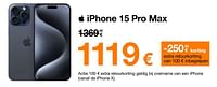 Promoties Apple iphone 15 pro max - Apple - Geldig van 04/06/2024 tot 30/06/2024 bij Orange