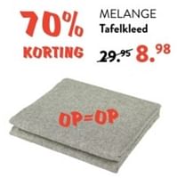 Promoties Melange tafelkleed - Huismerk - Casa - Geldig van 10/06/2024 tot 30/06/2024 bij Casa