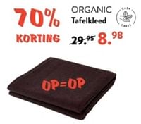 Promoties Organic tafelkleed - Huismerk - Casa - Geldig van 10/06/2024 tot 30/06/2024 bij Casa