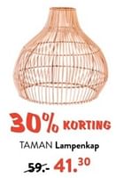 Promoties Taman lampenkap - Huismerk - Casa - Geldig van 10/06/2024 tot 30/06/2024 bij Casa