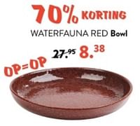 Promoties Waterfauna red bowl - Huismerk - Casa - Geldig van 10/06/2024 tot 30/06/2024 bij Casa