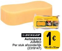 Promoties Autospons jumbo - Dunlop - Geldig van 11/06/2024 tot 24/06/2024 bij Cora