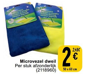 Promoties Microvezel dweil - Cleany - Geldig van 11/06/2024 tot 24/06/2024 bij Cora