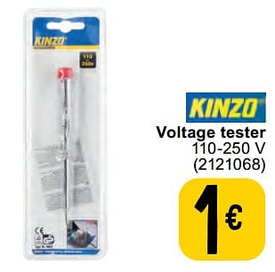 Promoties Voltage tester - Kinzo - Geldig van 11/06/2024 tot 24/06/2024 bij Cora