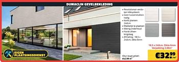 Promoties Dumaclin gevelbekleding - Huismerk - Bouwcenter Frans Vlaeminck - Geldig van 03/06/2024 tot 30/06/2024 bij Bouwcenter Frans Vlaeminck