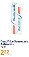 Promotions Dentifrice sensodyne anticaries - Sensodyne - Valide de 12/06/2024 à 18/06/2024 chez Action
