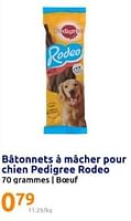 Promotions Bâtonnets à mâcher pour chien pedigree rodeo - Pedigree - Valide de 12/06/2024 à 18/06/2024 chez Action