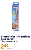 Promotions Brosse à dents électrique pour enfant - Produit Maison - Action - Valide de 12/06/2024 à 18/06/2024 chez Action