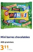 Promotions Mini barres chocolatées - Produit Maison - Action - Valide de 12/06/2024 à 18/06/2024 chez Action