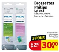 Promotions Brossettes optimal white - Philips - Valide de 11/06/2024 à 23/06/2024 chez Kruidvat