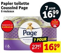 Promotions Papier toilette coussiné page - Page - Valide de 11/06/2024 à 23/06/2024 chez Kruidvat
