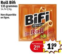 Promotions Roll bifi - Bifi - Valide de 11/06/2024 à 23/06/2024 chez Kruidvat