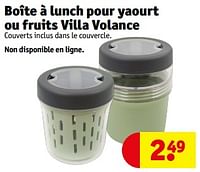 Promotions Boîte à lunch pour yaourt ou fruits villa volance - Villa Volance - Valide de 11/06/2024 à 23/06/2024 chez Kruidvat