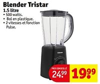 Promotions Blender tristar - Tristar - Valide de 11/06/2024 à 23/06/2024 chez Kruidvat