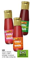 Promoties Lkk chilli sauce yuzu - lime - sesame flavour - Lee Kum Kee - Geldig van 05/06/2024 tot 25/06/2024 bij Amazing Oriental