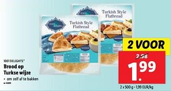 Promoties Brood op turkse wijze - 1001 Delights - Geldig van 19/06/2024 tot 25/06/2024 bij Lidl