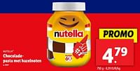 Promoties Chocoladepasta met hazelnoten - Nutella - Geldig van 19/06/2024 tot 25/06/2024 bij Lidl