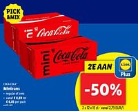 Promoties Minicans - Coca Cola - Geldig van 19/06/2024 tot 25/06/2024 bij Lidl