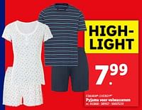 Promoties Pyjama voor volwassenen - Huismerk - Lidl - Geldig van 19/06/2024 tot 25/06/2024 bij Lidl