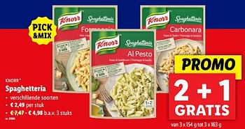 Promoties Spaghetteria - Knorr - Geldig van 19/06/2024 tot 25/06/2024 bij Lidl
