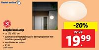 Promoties Ledplafondlamp - Huismerk - Lidl - Geldig van 19/06/2024 tot 25/06/2024 bij Lidl
