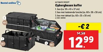 Promoties Opbergboxen koffer - Ultimate Speed - Geldig van 19/06/2024 tot 25/06/2024 bij Lidl