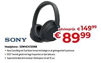 Promoties Sony headphone - sowhch720nb - Sony - Geldig van 31/05/2024 tot 30/06/2024 bij Exellent
