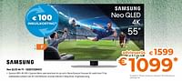 Promoties Samsung neo qled 4k tv - sqqe55qn93c - Samsung - Geldig van 31/05/2024 tot 30/06/2024 bij Expert