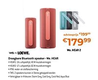 Loewe draagbare bluetooth speaker we. hear 2-Loewe