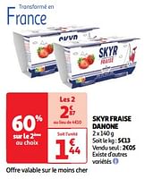 Promotions Skyr fraise danone - Danone - Valide de 11/06/2024 à 17/06/2024 chez Auchan Ronq