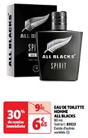 Promotions Eau de toilette homme all blacks - All black's - Valide de 11/06/2024 à 17/06/2024 chez Auchan Ronq