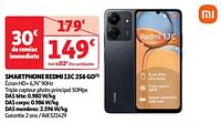 Promotions Xiaomi smartphone redmi 13c 256 go - Xiaomi - Valide de 11/06/2024 à 17/06/2024 chez Auchan Ronq