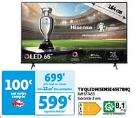 Promotions Tv qled hisense 65e78nq - Hisense - Valide de 11/06/2024 à 17/06/2024 chez Auchan Ronq