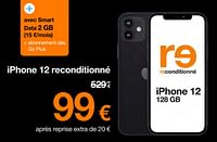 Promotions Apple iphone 12 reconditionné - Apple - Valide de 04/06/2024 à 30/06/2024 chez Orange