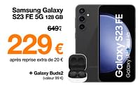 Promotions Samsung galaxy s23 fe 5g 128 gb - Samsung - Valide de 04/06/2024 à 30/06/2024 chez Orange