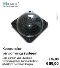 Keops solar verwarmingssysteem-Kokido