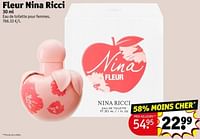 Promotions Fleur nina ricci edt - Nina Ricci - Valide de 11/06/2024 à 23/06/2024 chez Kruidvat