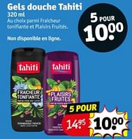 Promotions Gels douche tahiti - Palmolive Tahiti - Valide de 11/06/2024 à 23/06/2024 chez Kruidvat