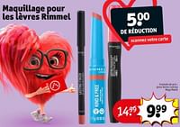 Promotions Gloss lèvres lasting mega matte - Rimmel - Valide de 11/06/2024 à 23/06/2024 chez Kruidvat