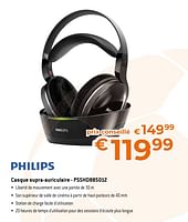 Promotions Philips casque supra-auriculaire - psshd885012 - Philips - Valide de 31/05/2024 à 30/06/2024 chez Expert